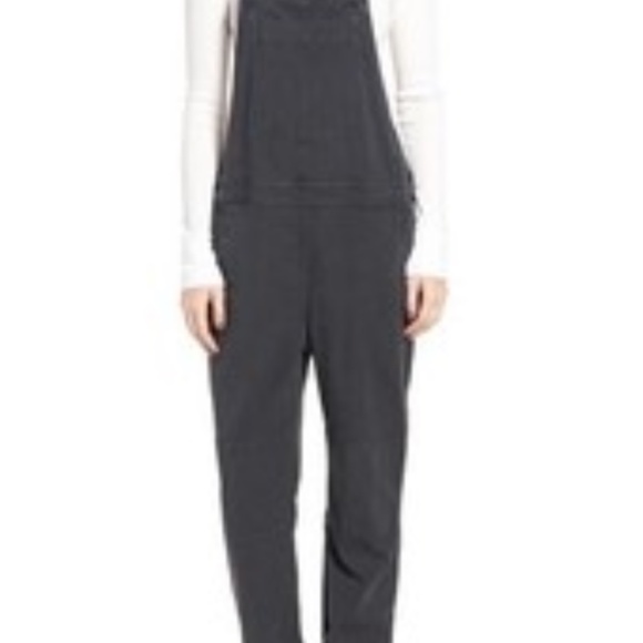 James Perse Los Angeles black 100% cotton overalls * read description  Charcoal - Picture 2 of 11